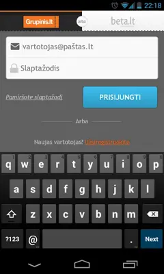 Grupinis.lt android App screenshot 0