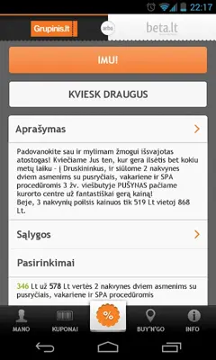 Grupinis.lt android App screenshot 3